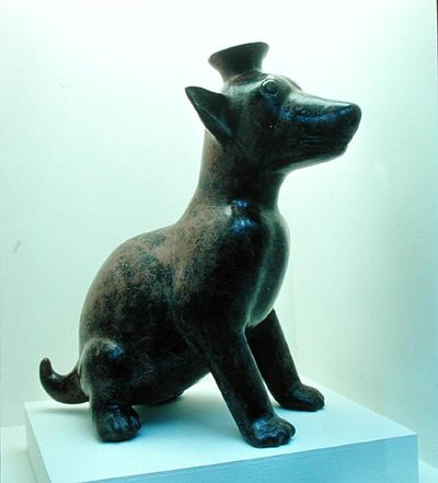 Statue of a coyote, from the Toltec Culture by Pre Columbian Pre Columbian